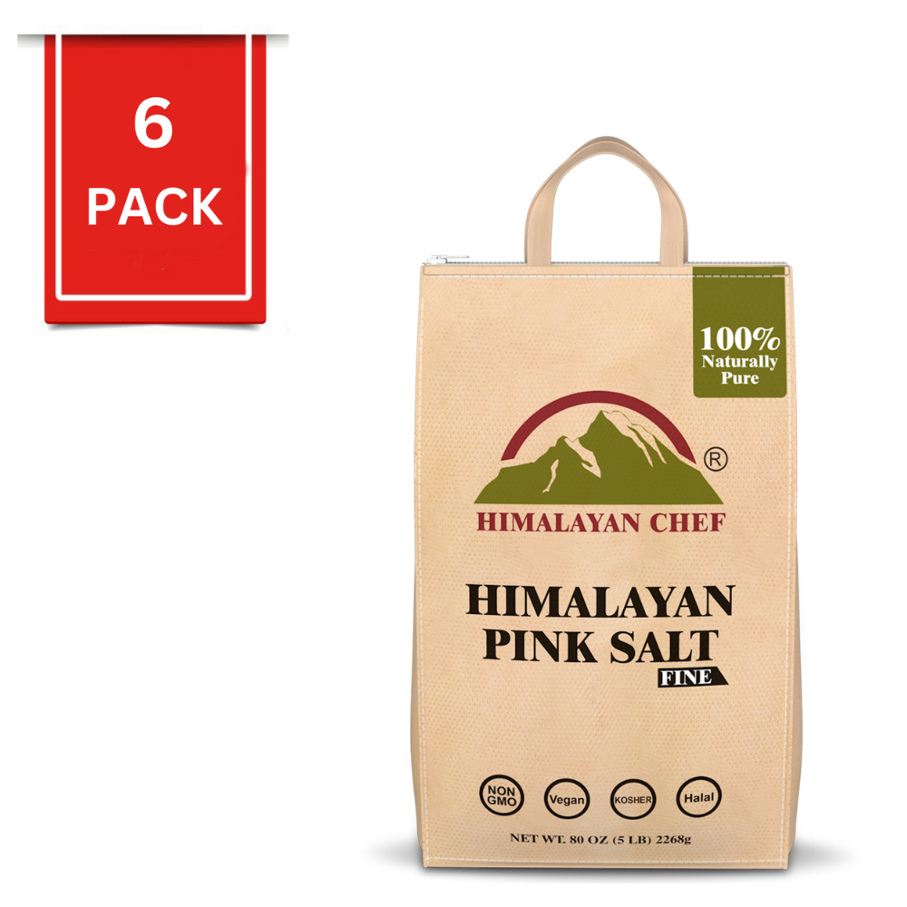 Himalayan Chef Pink Salt Fine Grain Lbs Bag Pack Of