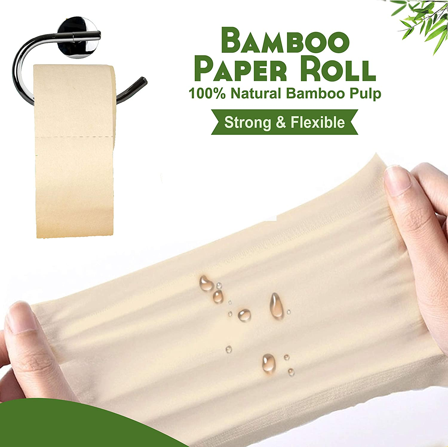 Tree Free Tissue Box, Made of Soft Bamboo & Sugarcane