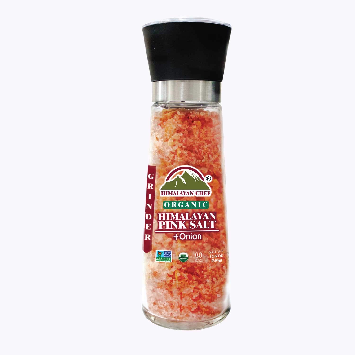 Himalayan Secrets Natural Pink Cooking Salt in Refillable Grinder - 8 oz Healthy