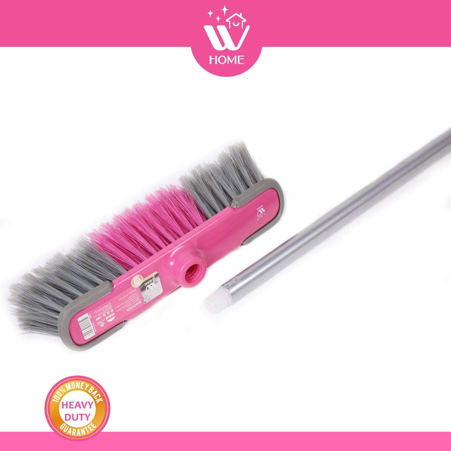 1pc Pink Soft Bristle Cleaning Brush With Long Handle, Suitable For Home  And Furniture Dusting And Cleaning