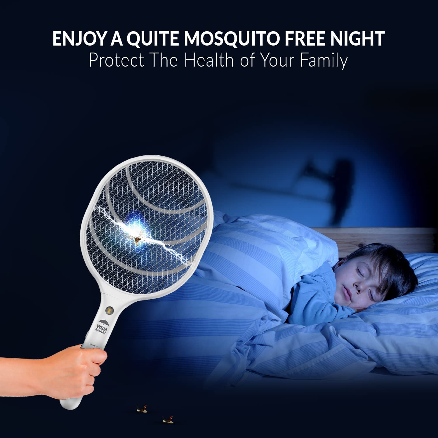 Electric Fly Swatter Bug Zappers, 2-Pack