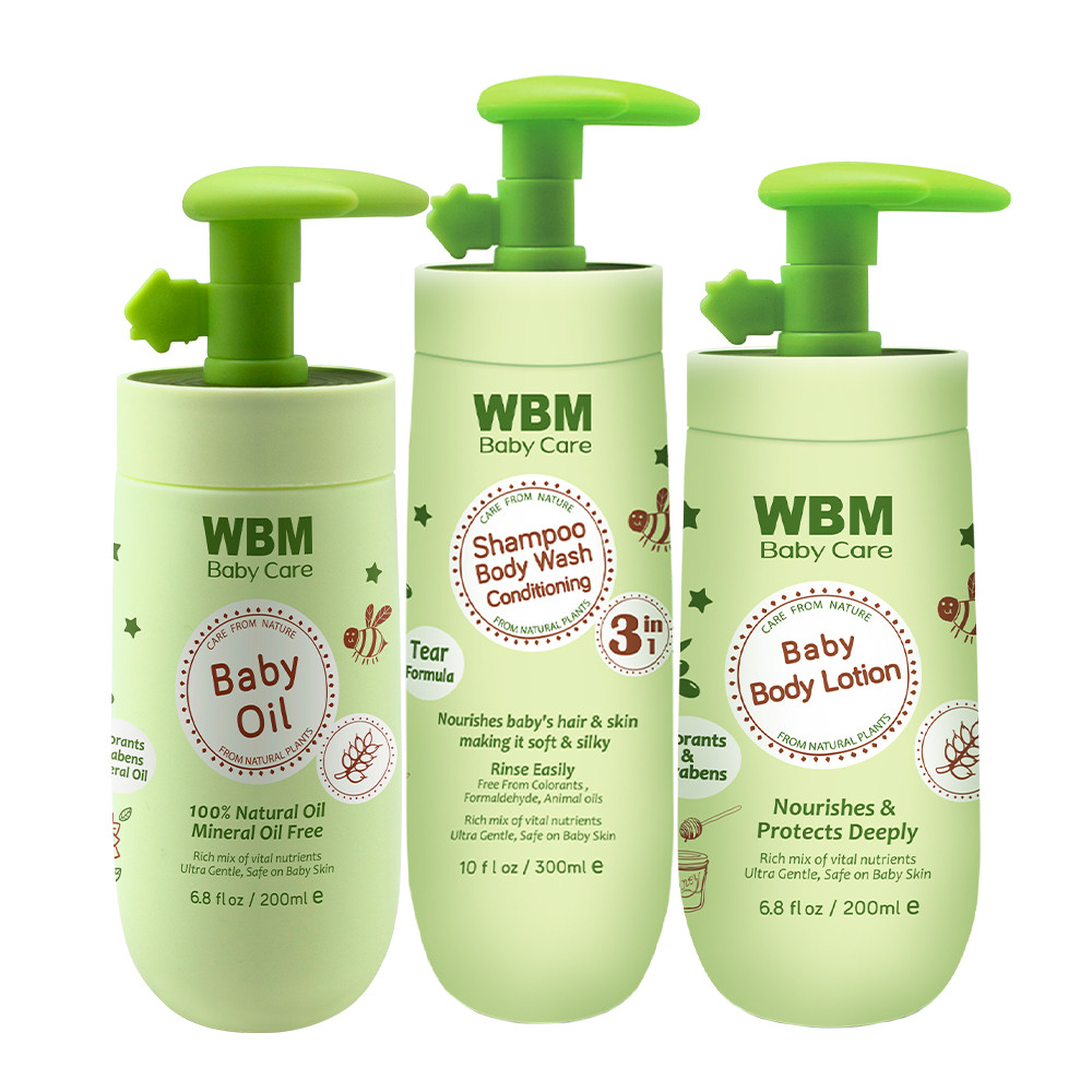 WBM Baby Care Bath Kit Includes Baby Body Lotion, Shampoo, Oil, Skin Care  Essentials