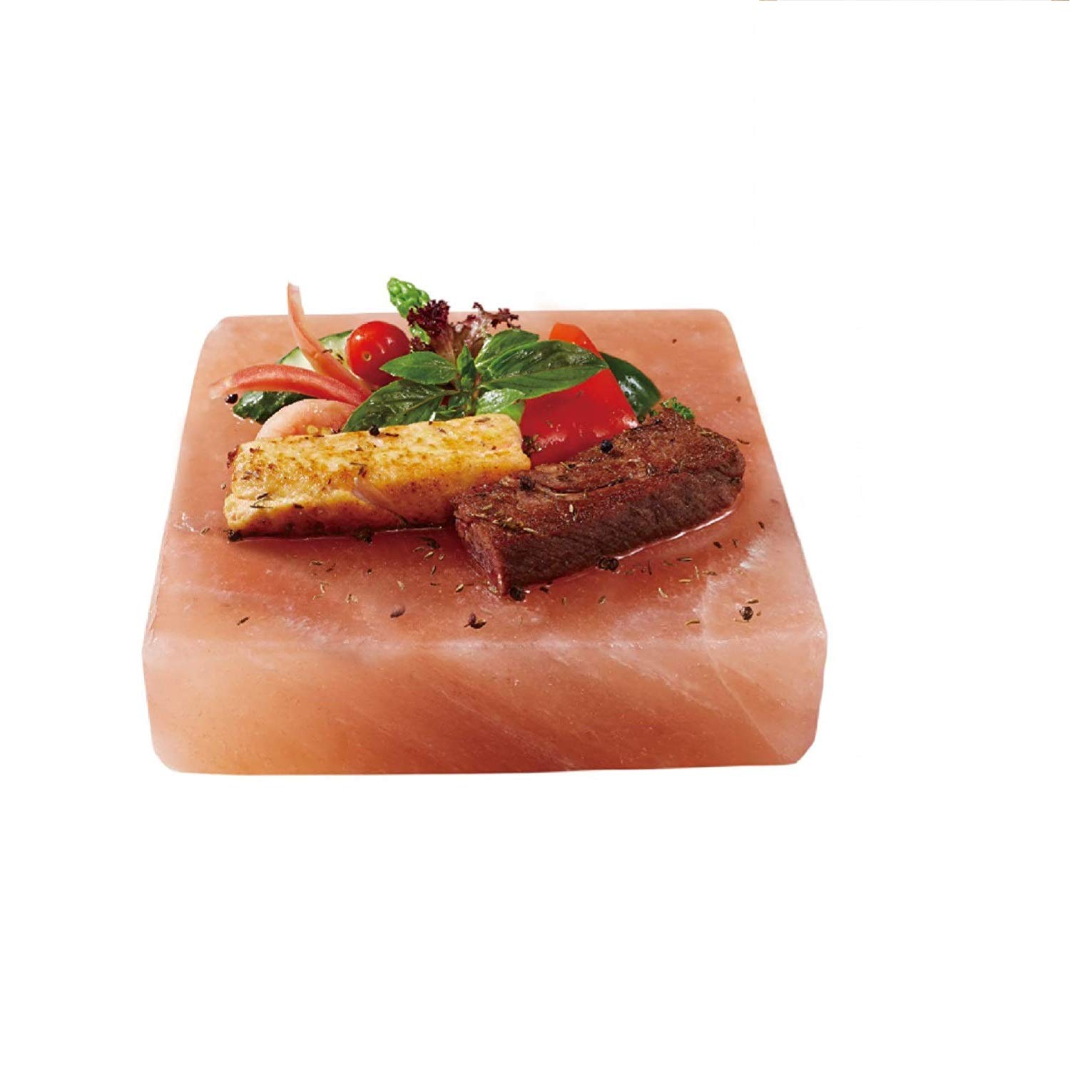 Himalayan Salt Block for Grilling (Large 8 x 8) - FDA Approved All Natural Cooking Slab