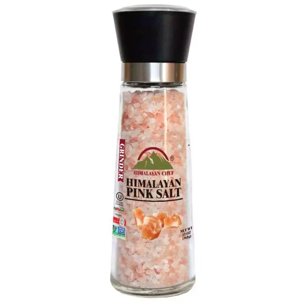 THE WYATT Dark Pink Himalayan Salt Glass Grinder, 7.5 – Urban Gourmet