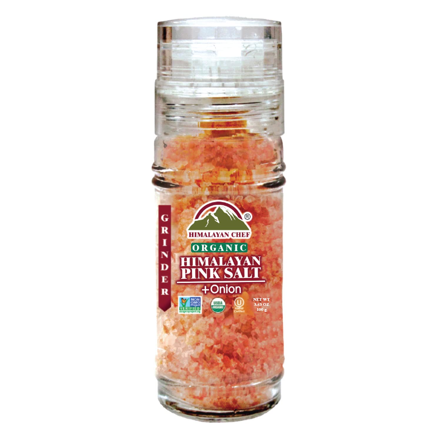 Himalayan Secrets Natural Pink Cooking Salt in Refillable Grinder - 8 oz Healthy