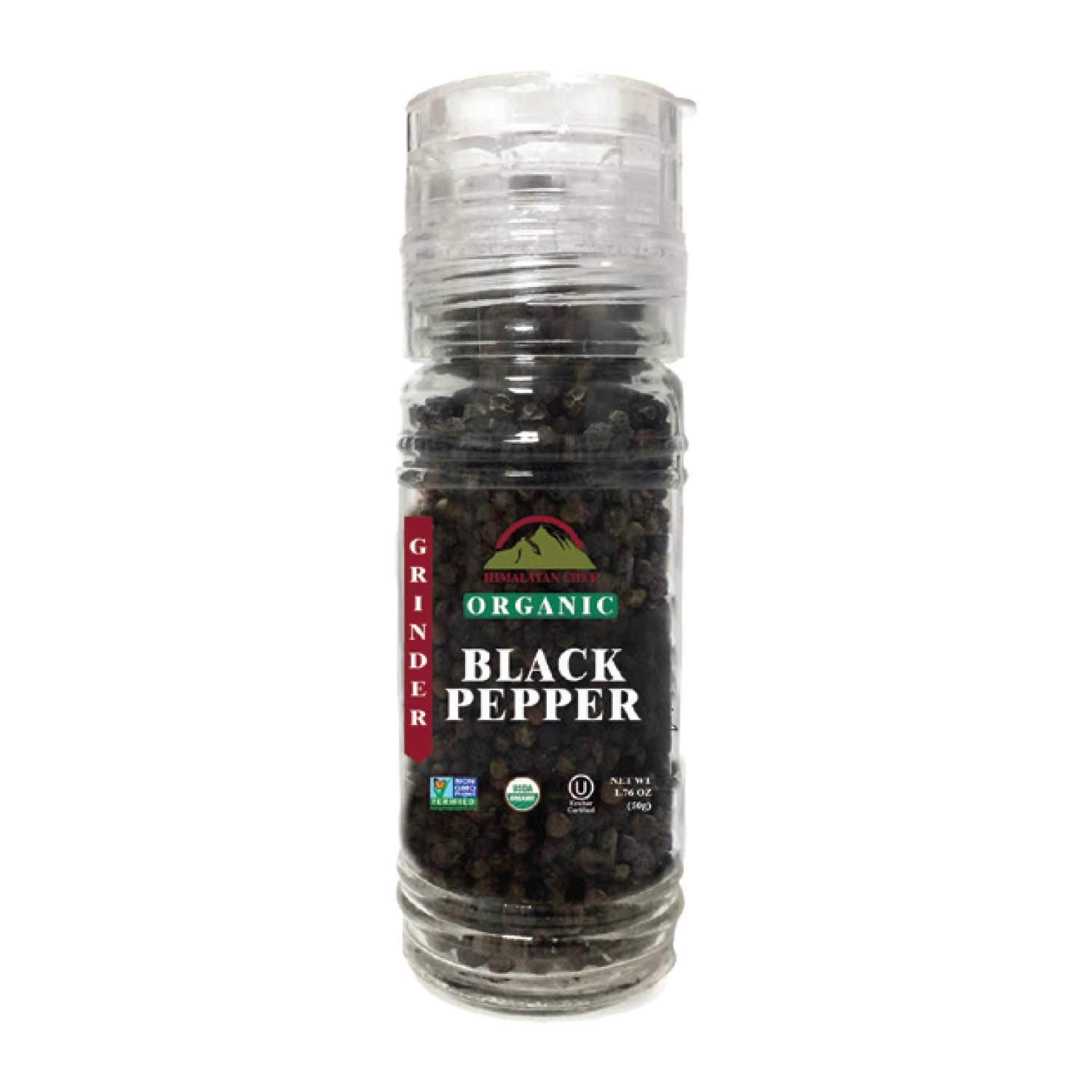 1pc Black Pepper Powder Pepper and Salt Seasoning Bottle Glass