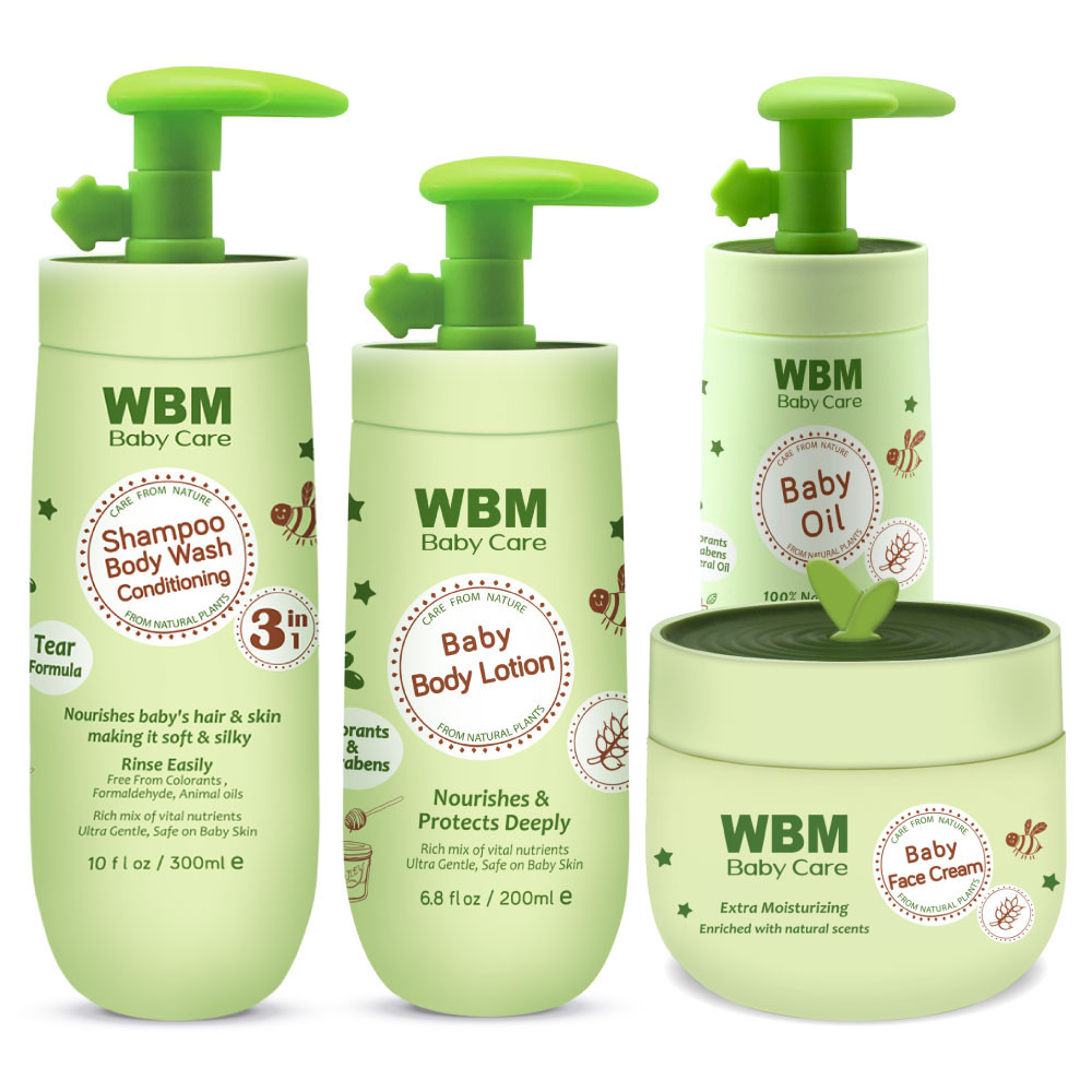 WBM Newborn Essentials Baby Gift Set Includes Baby Shampoo and Body Wash, Baby  Oil, Lotion, Face Cream, Baby Powder, Wipes HD-BABY-GF-11 - The Home Depot